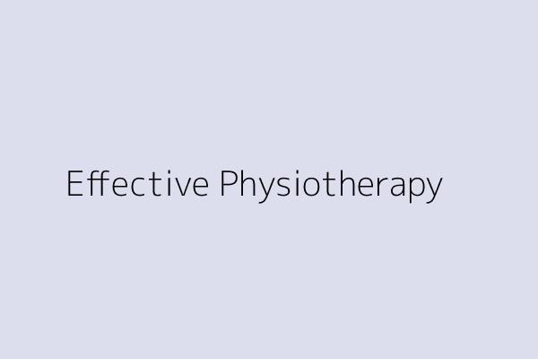 Effective Physiotherapy & Fitness Clinic  Clinic